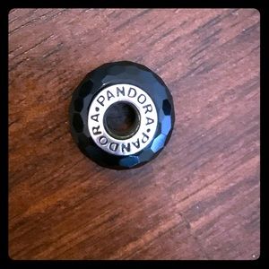 Pandora Fascinating Black Charm, Murano Glass